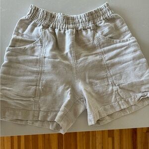 Elizabeth Suzann Linen Shorts 4 Natural